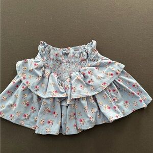 Tweenstyle Light Blue Floral A-Line Skirt